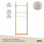 Imagen de ESTANTERIA sobre Inodoro Blanco/Mad.Natural 61*26*168cm H UMBRA