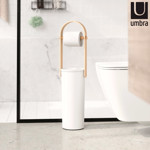 Imagen de PORTAROLLO de pie con reserva Bellwood Bco/Natural Ø18*68cm H UMBRA