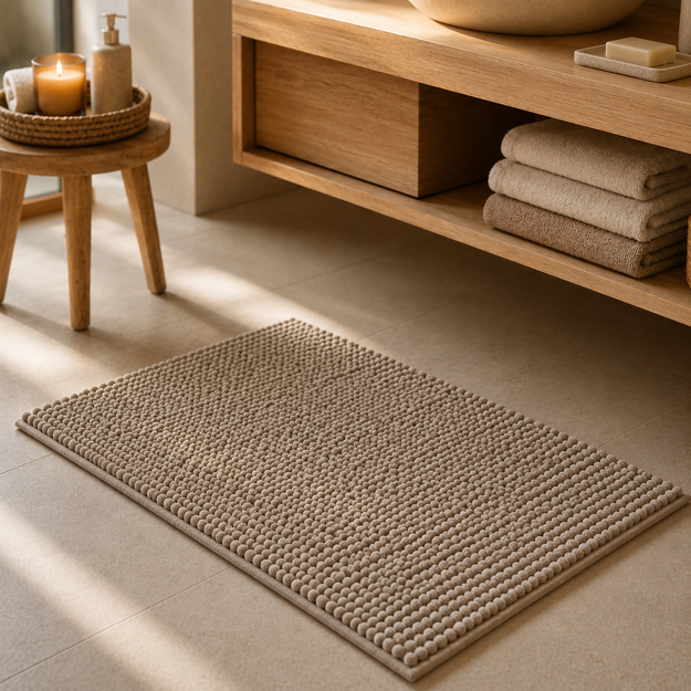 Imagen de ALFOMBRA Baño Super Chenille Arena 45x75cm