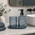 Imagen de Set de Baño Vidrio Deco 3 Pzas. ( 4 tonos )