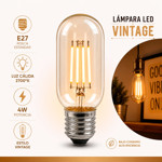 Imagen de Lámpara LED Ampolla Vintage 4W E27 Calida