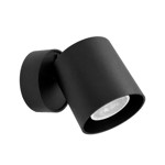 Imagen de SPOT 1 Luz GU10  Cilindro c/Mov. Negro Ø8*11cm DENSE