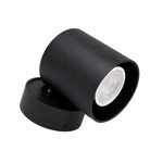 Imagen de SPOT 1 Luz GU10  Cilindro c/Mov. Negro Ø8*11cm DENSE
