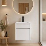 Imagen de M.Baño p/Colgar 1 Pta. Napoles Blanco 42x42x45.5cm H