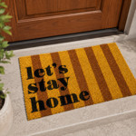 Imagen de FELPUDO Coco Rayado Lets Stay Home 40x60cm
