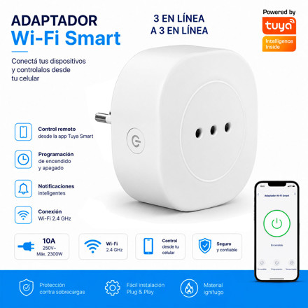 Imagen de Adaptador Modular 10A Smart WIFI