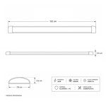 Imagen de ARTEFACTO LED Chato 36w Frío 120cm