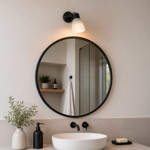 Imagen de SPOT 1 Luz E27 Tulipa Satinada Negro
