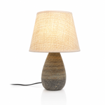 Imagen de LAMPARA Ceramica c/Pantalla Ankara 37.5cm H
