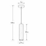Imagen de COLGANTE GU10 Point Castaño 25cm H