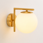 Imagen de Aplique 1 Luz Lyra Oro Mate