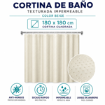 Imagen de Cortina 180x180 Beige Teflon Punto Diam.
