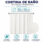 Imagen de Cortina 180x180 Blanca Teflon Punto Diam.