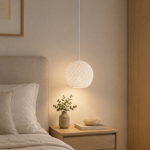 Imagen de COLGANTE 1 Luz Capullo Blanco Chico E27 20Ø