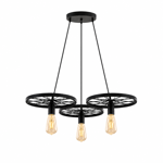 Imagen de Colgante Rueda 3 Luces E27 Ø55cm