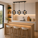 Imagen de COLGANTE 3 Luces Cubos Vintage
