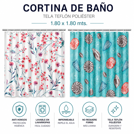Imagen de CORTINA 180x180 Teflon Diseños Calidad Premium
