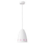 Imagen de COLGANTE 1 Luz E27 Blanco/Rosa Infantil