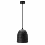 Imagen de COLGANTE 1 Luz E27 Niquel Martillado 20 cm Craquele