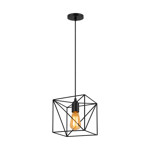 Imagen de COLGANTE 1 Luz E27 Cubo Vintage 16x16 / 16cm H