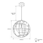 Imagen de Colgante 1 Luz Planeta Tierra Ø 40cm