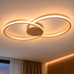 Imagen de APLIQUE LED Serena OO 43W Cálido Niquel 71x32.5x6cm h