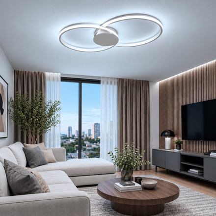 Imagen de APLIQUE LED Serena OO 43W Frio Niquel 71x32.5x6cm h