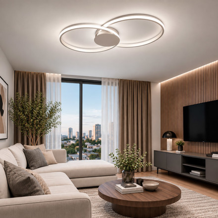 Imagen de APLIQUE LED Serena OO 43W Neutro Nickel 71x32.5x6cm h
