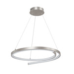 Imagen de Colgante LED Isadora 38W Cálido Nickel Ø55cm 120cm h