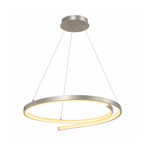 Imagen de Colgante LED Isadora 38W Cálido Nickel Ø55cm 120cm h