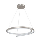 Imagen de Colgante LED Isadora 38W Frio Nickel Ø55cm 120cm h