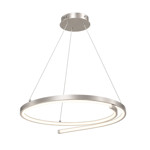 Imagen de Colgante LED Isadora 38W Neutro Nickel Ø55cm 120cm h