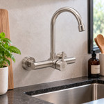 Imagen de Mezcladora Acero Pared 20cm Rimontti Palito