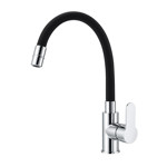 Imagen de MEZCLADORA de Mesada Pico Flexible Negro 35mm