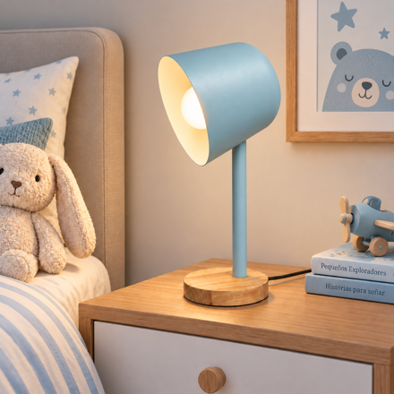 Imagen de LAMPARA OSLO Cinema Celeste - H: 40 cm / Base: 15 cm