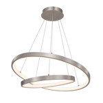 Imagen de Colgante LED Serena Duo 50W Cálido Nickel Ø60/Ø40 100cm h