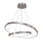 Imagen de Colgante LED Serena Duo 50W Neutro Nickel Ø60/Ø40 100cm h