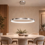 Imagen de Colgante LED Serena Single 35W Neutro Nickel Ø60 100cm h
