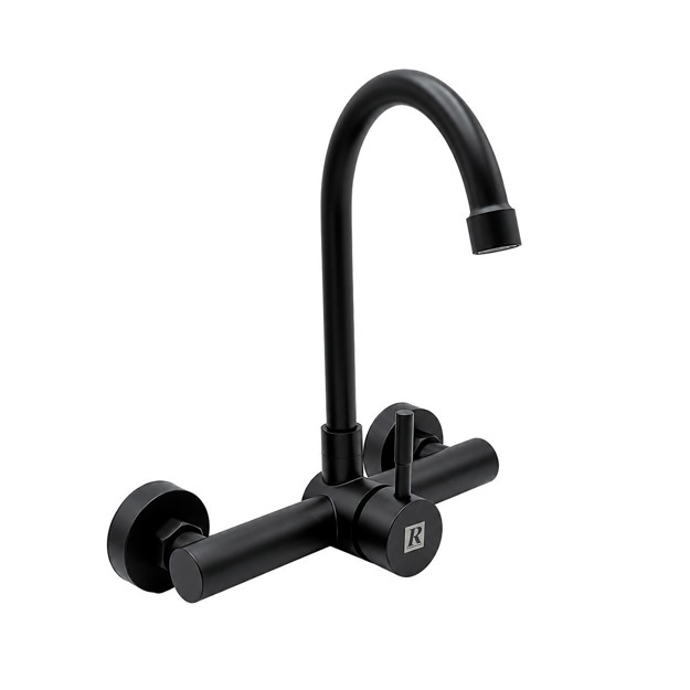 Imagen de Mezcladora Negra Pared 20cm Palito Rimontti