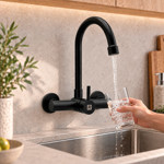 Imagen de Mezcladora Negra Pared 20cm Palito Rimontti