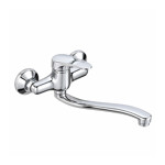 Imagen de MEZCLADORA Pared Monoc. Pico Bajo Ommix 40mm CC - 5 años de Garantía - 15cm Cuerpo / prof. max. 28cm