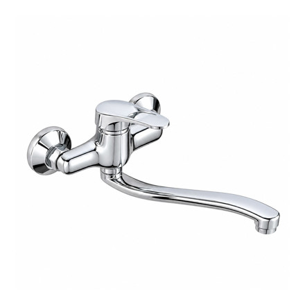 Imagen de MEZCLADORA Pared Monoc. Pico Bajo Ommix 40mm CC - 5 años de Garantía - 15cm Cuerpo / prof. max. 28cm