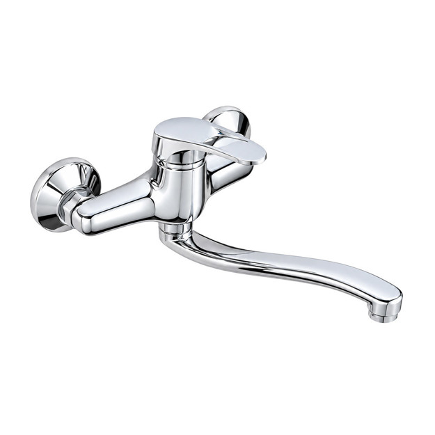 Imagen de MEZCLADORA Pared Monoc. Pico Bajo Ommix c.c. 40mm - 5 años de Garantía 20cm Cuerpo / prof. total 28cm