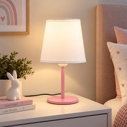 Imagen de LAMPARA Veladora Rosa c/Pantalla 25.5cm H
