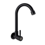 Imagen de GRIFO Unitario de pared Negro Rimontti