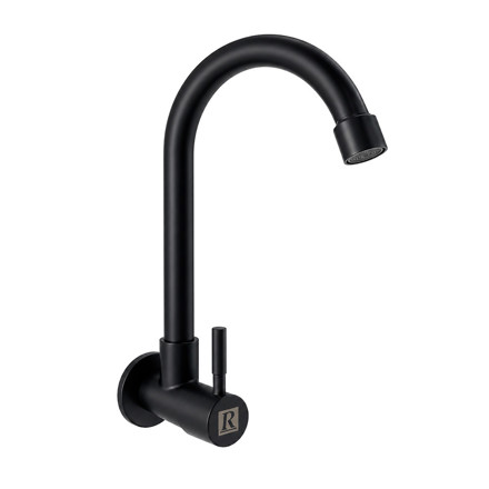 Imagen de GRIFO Unitario de pared Negro Rimontti