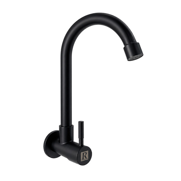 Imagen de GRIFO Unitario de pared Negro Rimontti