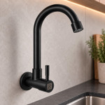 Imagen de GRIFO Unitario de pared Negro Rimontti