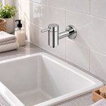 Imagen de GRIFO Unitario de Pared Recto CC  Prof.tot 16cm / Prof.al chorro 9cm / 7cm H