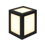 Imagen de APLIQUE LED de Exterior 12w Calido Rectangular Negro 13x10.8x16cm H